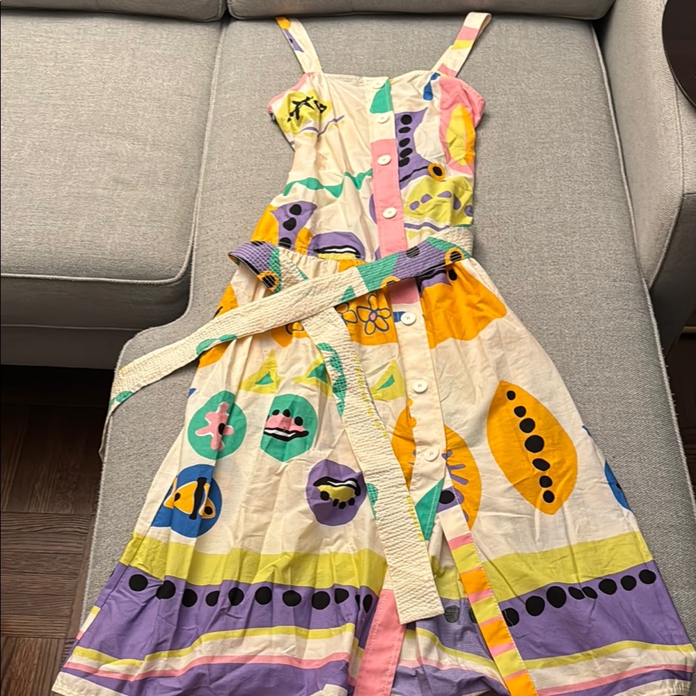 Zara Multicolor Patterned Dress